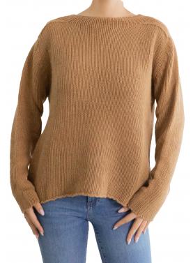 Maglione tinta unita girocollo